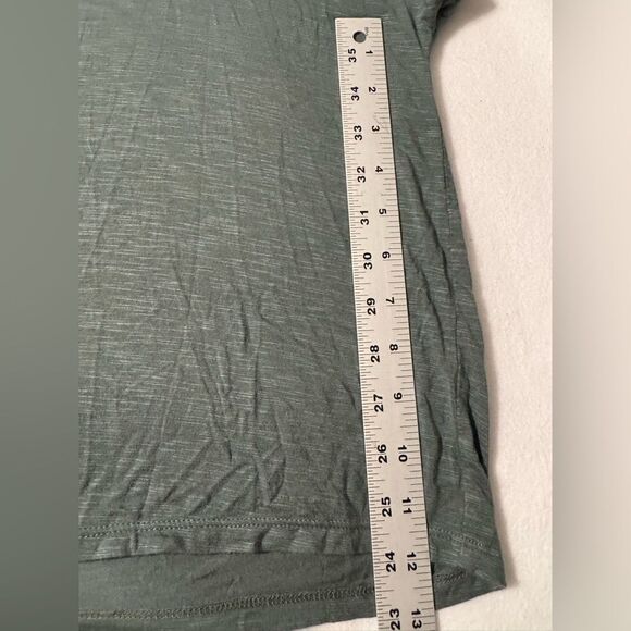 Loft Flutter Sleeve Top Green Size XS - Picture 4 of 5